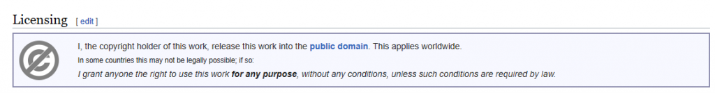 Public Domain notice