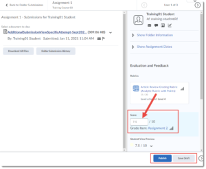 Grading Assignments Using Rubrics in D2L – Centre for Excellence in